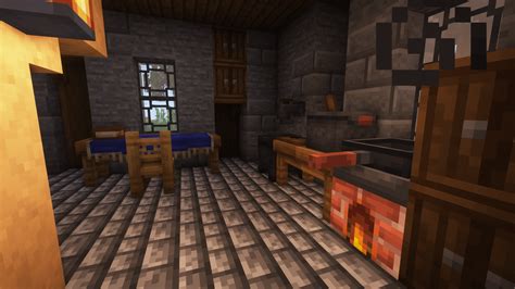 my modded survival house, interior is still a wip : r/Minecraftbuilds