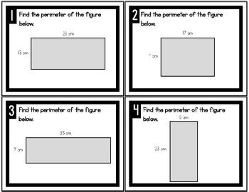 Perimeter Task Cards By Cathryn Hafner TPT