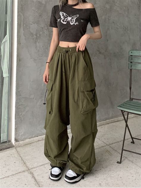 Y2K Pantalones Holgados De Pierna Ancha Para Mujer Ropa De Calle