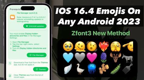 How To Get Iphone Emoji On Android Zfont3 New Way Zfont3 New Font