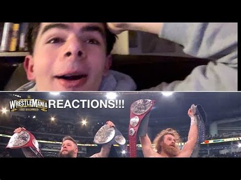 Wrestlemania Night Live Reactions Youtube