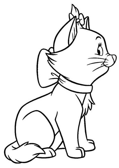 Desenhos Da Gatinha Marie Para Colorir