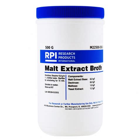 Rpi 500 G Container Size Powder Malt Extract 31ga06m22500 5000 Grainger