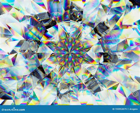 Gemstone Or Diamond Texture Closeup And Kaleidoscope Stock Illustration Illustration Of Gems