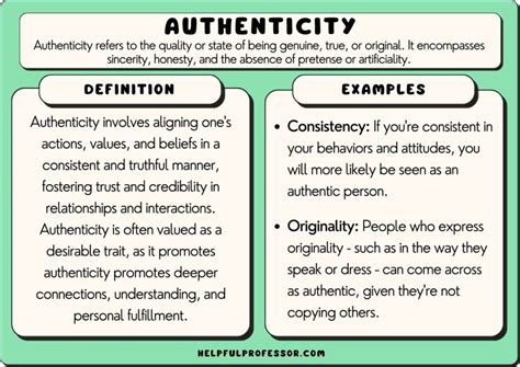 Authenticity Examples