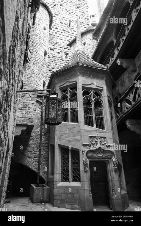 Exterior View And Detail Of The Magnificent Chateau Du Haut