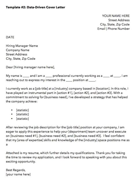 10 Cover Letter Templates To Perfect Your Next Job Application Job Cover Letter Application