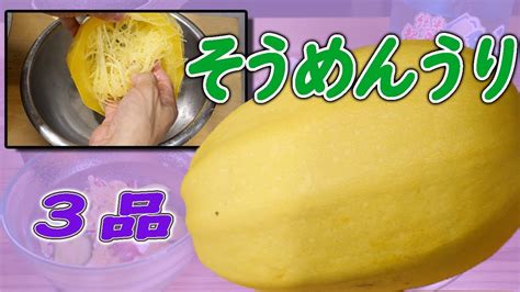 【そうめんうり（錦糸瓜）】下処理とお惣菜レシピ3品 プロの料理人が教える和食 Youtube