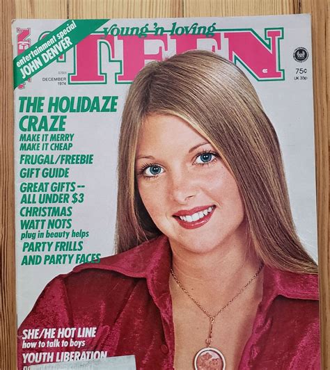 Vintage Young N Loving Teen Magazine Dec 1974 Teen Inquirer W John Denver Rod Stewart