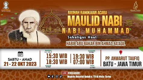 🔴live Rauhah Rangkaian Haul Habib Abu Bakar Bin Ahmad Baagil Pp