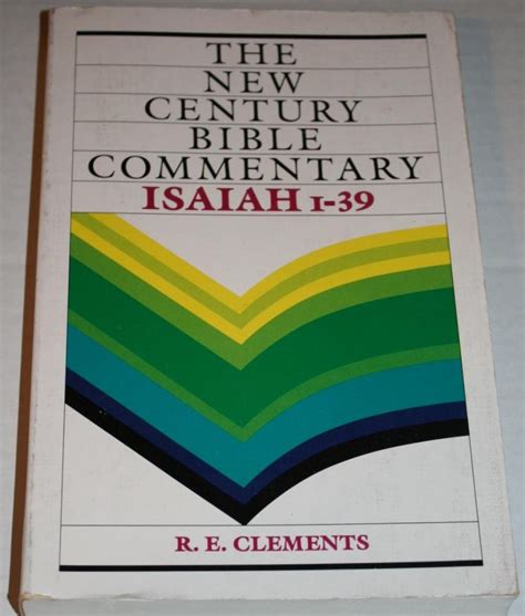 New Century Bible Commentary Isaiah 1 39 The New Century Bible