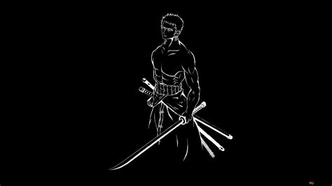 Roronoa Zoro One Piece / Black Dark 4K wallpaper download