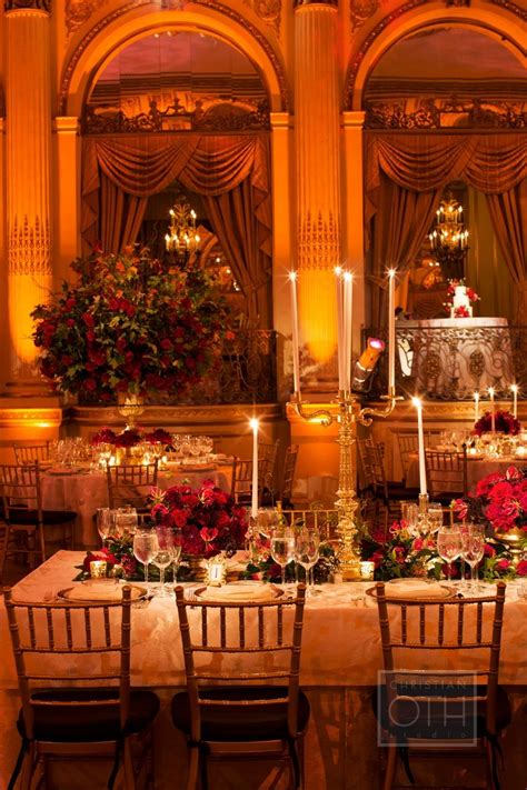 Luxe Red Rose Glam Wedding By Fleurs Nyc At The Plaza Hotel Red