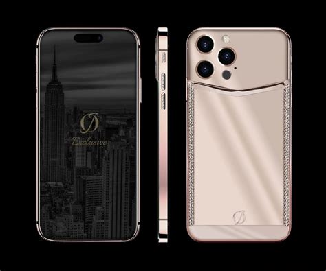 Rose Gold Iphone 14 pro diamonds