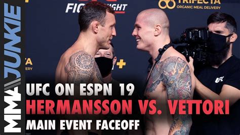 Jack Hermansson Vs Marvin Vettori Intense Final Faceoff Ufc On Espn