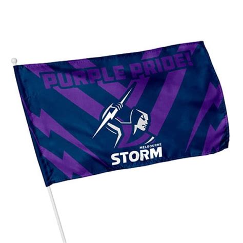 Licensed Nrl Team Kids Pole Game Day Flag Banner