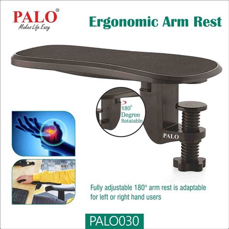 black ergonomic arm rest  table armrest  piece  mumbai
