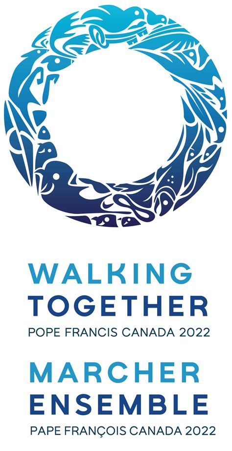 Walking Together Logo Pope Francis In Canada