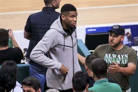 Giannis Antetokounmpo Cheers Brother Thanasis Lifting Greek Cup Video