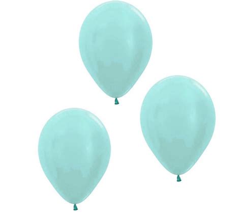 Palloncino 13cm Acquamarina Tiffany Biodegradabile 100pz