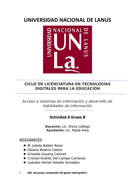 Universidad De Lanus 8
