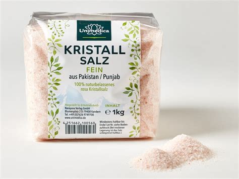 Kristallsalz Bekannt Als Himalaya Salz Fein 1 Kg Von Unimedica