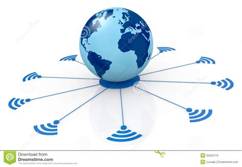 Concetto Della Rete Globale Illustrazione Di Stock Illustrazione Di