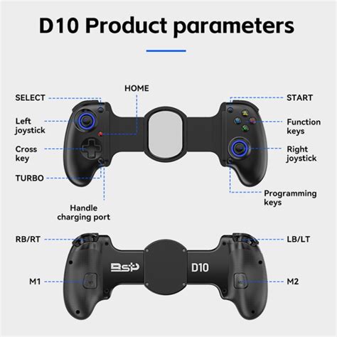 BSP D10 Wireless Stretch Game Controller For Switch Android IOS