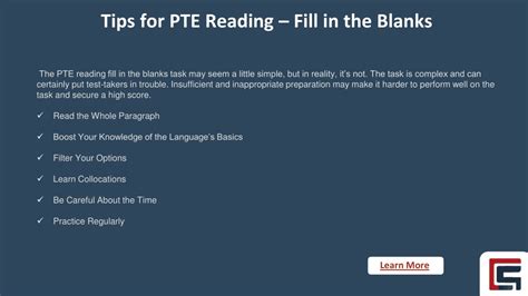 Ppt Tips Tricks For Pte Reading Fill In The Blanks Section