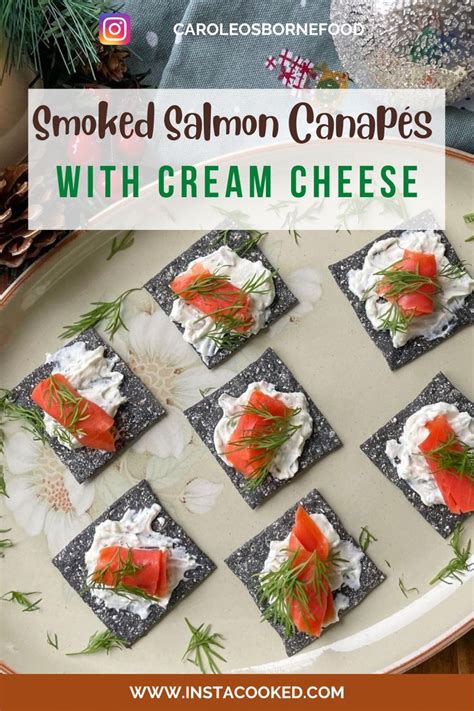 Smoked Salmon Canapés With Cream Cheese Recipe