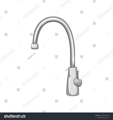 Flow Faucet Water Cartoon Flow Faucet Stock Vector Royalty Free