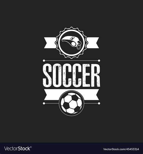 Soccer logo design template Royalty Free Vector Image