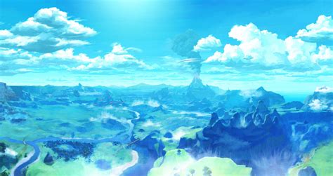 Mountain And Trees Animated Photo The Legend Of Zelda Breath Of The