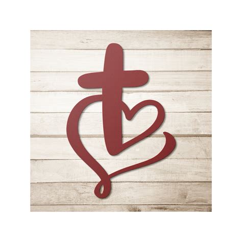 Faith Is Love Metal Art Christian Metal Art Faith In God Art