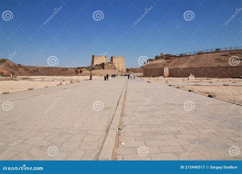 Edfu Nile River Egypt 27 Feb 2017 Edfu Temple On The Nile River In Egypt Editorial