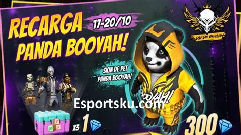 Skin Pet Panda Booyah FF Hadir Di Top Up Event Free Fire Esportsku