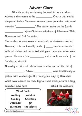 Advent Activity Pack 3 Worksheets Library