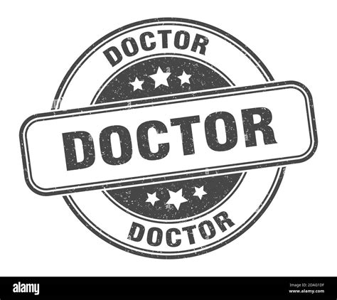 Doctor Stamp Doctor Sign Round Grunge Label Stock Vector Image And Art