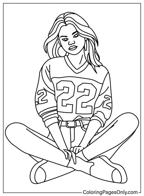 Dibujo Para Colorear Selena Gomez Dibujos Para Colorear Imprimir