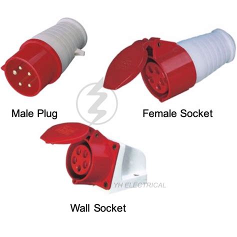 A A Pin Industrial Plug And Female Sockets Wall Socket Male