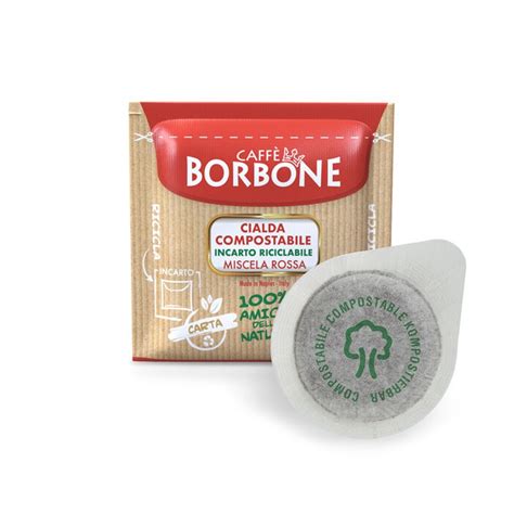 Dosettes Ese Mm Caff Borbone M Lange Rouge Caf Italien Papier