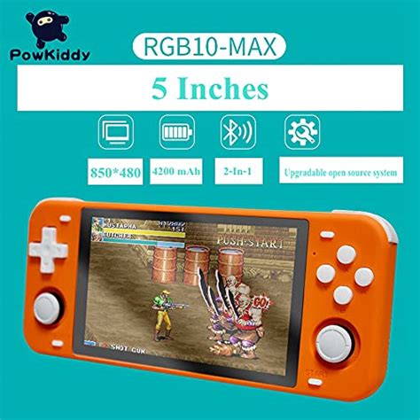 Powkiddy Rgb10 Max Handheld 5 Inch Wifi Retro Open Source Game Console