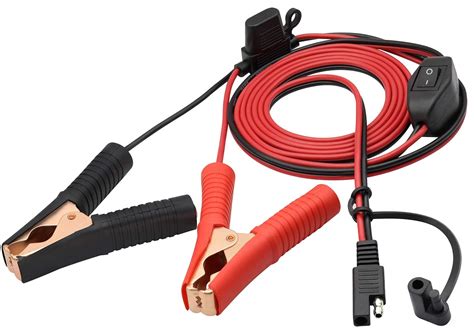 AAOTOKK Crocodile Clip Cable 16 AWG Wire Harness SAE To Battery