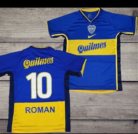 Camiseta Retro Boca Juniors 2001 Juan Roman Riquelme Copa Libertadores