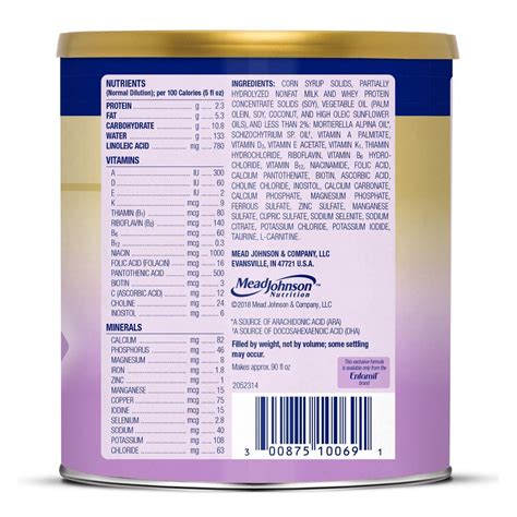 Enfamil Gentlease Infant Formula With Iron Milk Based Powder Through