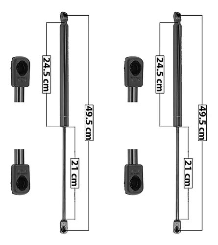Par Amortiguadores Ta Puerta Spart Econ Micos Journey Env O Gratis
