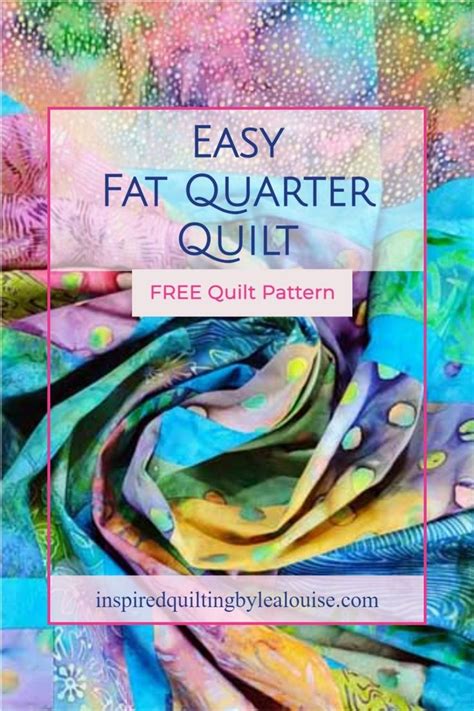 Fantastic Free Batik Fat Quarter Baby Quilt Pattern Inspired