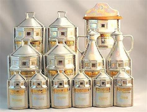 Antique Canister Set Lusterware Canister Set German