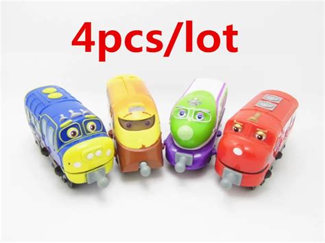 4 Pcslot Chuggington Metal Train Tomy Educational Toys Collections