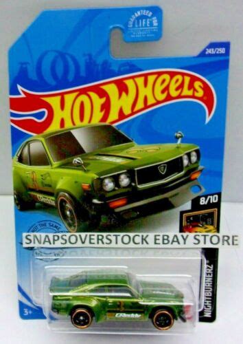 Hot Wheels Green Mazda Rx Greddy Nightburnerz Hw